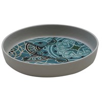 Блюдо,поднос меламиновый d=20.4см, h=4.3 см, Damask Blue,  P.L. 81290122