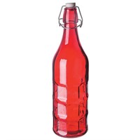 Бутылка красная с крышкой 1 л, стекло, P.L. Proff Cuisine 81200146