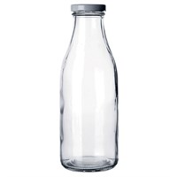 Бутылка прозрачная с крышкой 250 мл, стекло, P.L. Proff Cuisine 81200149