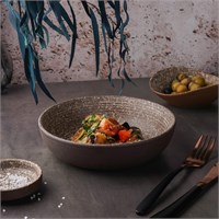 Салатник 20*4,5 см, 1л, Brown Taiga Untouched, P.L. Proff Cuisine 81221926