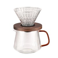 Кофе дриппер на 1-4 чашки+кофейник 600 мл,боросиликатное стекло, P.L. Proff Coffee 81280370