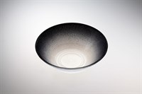 Салатник d 14 см h 5,4 см, стекло, цвет жемчужно-белый / мерцающе-черный, Shinning
