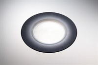 Тарелка d 28,5 см h 2,4 см, стекло, цвет жемчужно-белый / мерцающе-черный, Shinning,