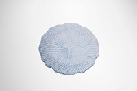 Тарелка d 21 см h 2,1 см, стекло, цвет пастельно-голубой, Reef