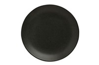 Тарелка 28 см безбортовая фарфор цвет черный Seasons
