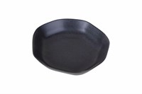 Тарелка глубокая с волнистым краем 21 см, цвет черный