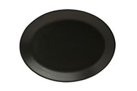 Блюдо овальное 31х24 см фарфор цвет черный Seasons