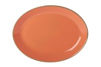 Блюдо овальное 36х27 см фарфор цвет оранжевый Seasons