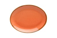 Блюдо овальное 24х19 см фарфор цвет оранжевый Seasons