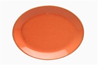 Блюдо овальное 31х24 см фарфор цвет оранжевый Seasons