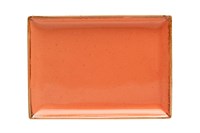 Блюдо прямоугольное 18х13 см фарфор цвет оранжевый Seasons