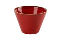 Чаша коническая d 9,5 см h 7 см 200 мл фарфор цвет красный Seasons