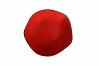 Салатник с волнообразным краем d 17 см h 4 см 415 мл фарфор цвет красный