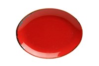 Блюдо овальное 18х14 см фарфор цвет красный Seasons