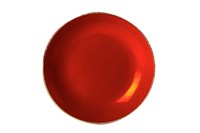 Тарелка глубокая 21 см безбортовая фарфор цвет красный Seasons