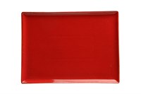 Блюдо прямоугольное 35х26 см фарфор цвет красный Seasons