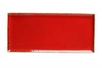 Блюдо прямоугольное 35х16 см фарфор цвет красный Seasons