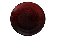 Тарелка мелкая 25 см, без борта Porland серии RED, артикул 187625 LYKKE RED