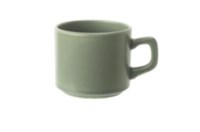 Чашка чайная 180мл
 d 7,5см, h 6,7см, стопируемая, цвет зеленый