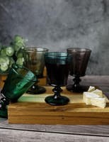 Набор из 4 разноцветных бокалов для вина 240 мл, ,  h 14,1 см, d 8,5 см , ABEILLE