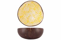 Чаша декоративная  YELLOW / EGGSHELL D14CM