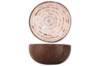 Чаша декоративная  BROWN MOSAIC CIRCLE D14CM 5956009