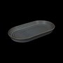 Блюдо овальное 11" 310х165 мм, серый «Corone Urbano» фк1552