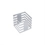 Подставка-куб фуршетная 200х200х200 мм серебро Luxstahl мки309/1