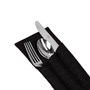 КУВЕРТ РОГОЖКА ЧЁРНЫЙ на 3 столовых прибора правый 5 шт./в уп. кув2308