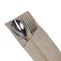 Куверт лен серый на 2 столовых прибора правый 5 шт./в уп. кув230