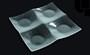Менажница 4-х секц. 200*200 мм. стекло 3D /1/10/ 50048 - фото 22153395