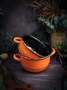 Кастрюля для мидий оранжевая 2,8 л, h 17,5cm d 18cm 111.018O