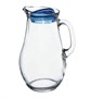 Кувшин 1,85 л. d=100 мм. h=240 мм. с голуб. крышкой Бистро /6/108/ 50530