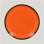 Тарелка круглая RAK Porcelain LEA Orange 27 см (оранжевый цвет) 81223527 - фото 23493015