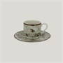 Блюдце RAK Porcelain Peppery для чашки 13 см, h 1,7 см, серый цвет 81220614 - фото 25133397