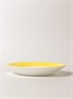 Тарелка d=225 мм. глубокая желтый край Браш /1/24/ АКЦИЯ 41201