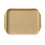 Поднос 38*27 см. бежевый с широкими ручками поверхность классик (106) MGprof /10/ 72660