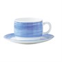 Блюдце d=140 мм. голубой край Браш (чашка 37305) /1/48/ 37309