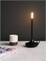 Лампа настольная беспроводная d=11 см. h=25,5 см. 1 цвет, 3 режима яркости, алюм., черная LED CANDLE MGline /1/20/ АКЦИЯ 75043