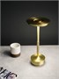 Лампа настольная d=13 см. h=27,5 см. 3 цвета, сенсорная регулировка яркости, алюм., золотая LED HIGH-TECH MGline /1/20/ 75047