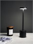 Лампа настольная d=8 см. h=34 см. 3 цвета, сенсорная регулировка яркости, алюм., черная LED METAL MGline /1/20/ АКЦИЯ 75054