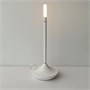 Лампа настольная беспроводная d=11 см. h=25,5 см. 1 цвет, 3 режима яркости, алюм., белая LED CANDLE MGline /1/20/ 75044