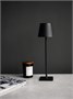 Лампа настольная d=11 см. h=38 см. 3 цвета, сенсорная регулировка яркости, нерж., черная LED POST-MODERN MGline /1/20/ 75049
