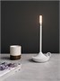 Лампа настольная беспроводная d=11 см. h=25,5 см. 1 цвет, 3 режима яркости, алюм., белая LED CANDLE MGline /1/20/ 75044
