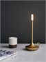 Лампа настольная беспроводная d=11 см. h=25,5 см. 1 цвет, 3 режима яркости, алюм., золотая LED CANDLE MGline /1/20/ 75045