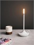 Лампа настольная беспроводная d=11 см. h=25,5 см. 1 цвет, 3 режима яркости, алюм., белая LED CANDLE MGline /1/20/ 75044