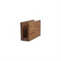 Салфетница прямоугольная 150х90 мм дуб ореховый 5258