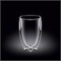 Стакан 300 мл. d=75 мм. h=125 мм. с двойными стенками Термостекло Wilmax /1/60/ 57615