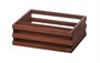 Ящик для сервировки деревянный с отделением для салфеток 200х160 мм 8403