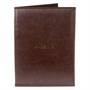 Папка для меню 250х320 мм, темно-коричневая пмпи108